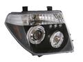 View Item Nissan Navara D40 LED twin Projector Headlight Kit BLACK
